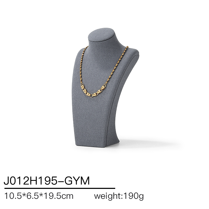 J012 DIGU Factory Custom necklace display PU Microfiber jewelry display stand