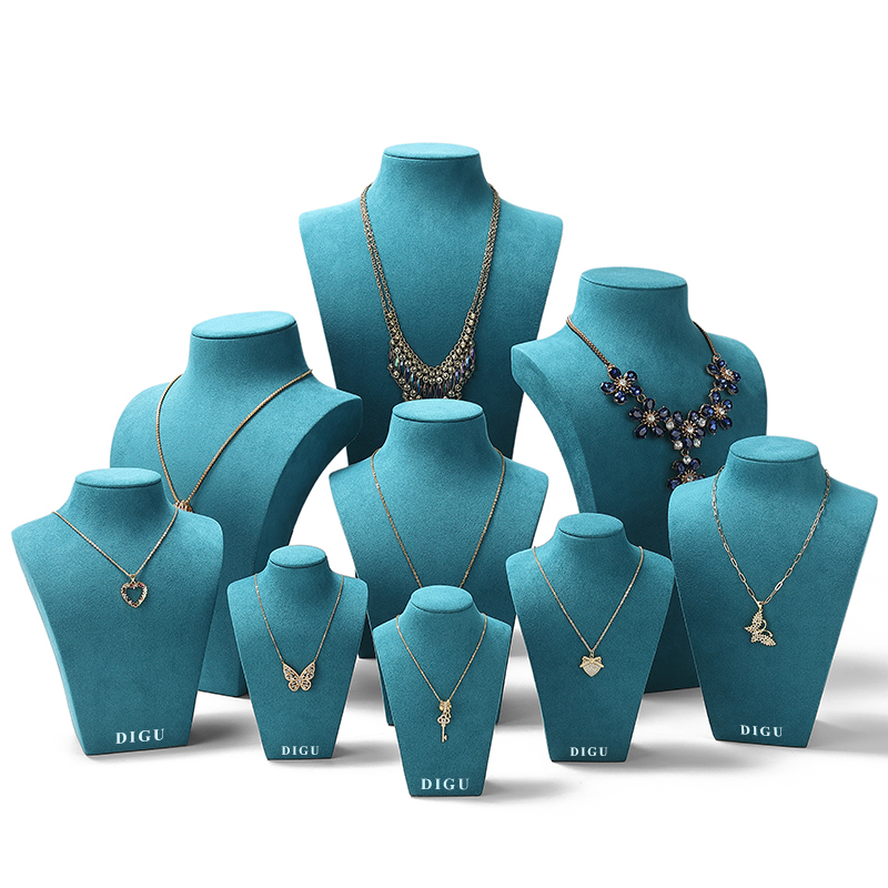 J032 DIGU hotsale Luxury JMicrofiber necklace display neck model props
