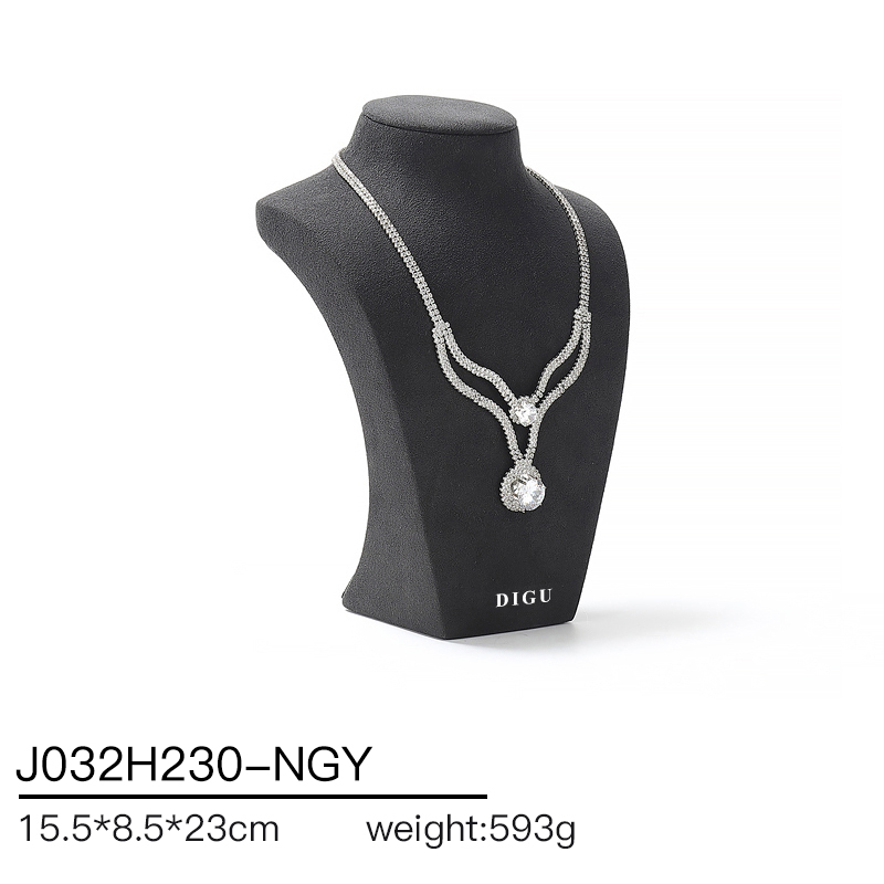 J032 DIGU hotsale Luxury JMicrofiber necklace display neck model props