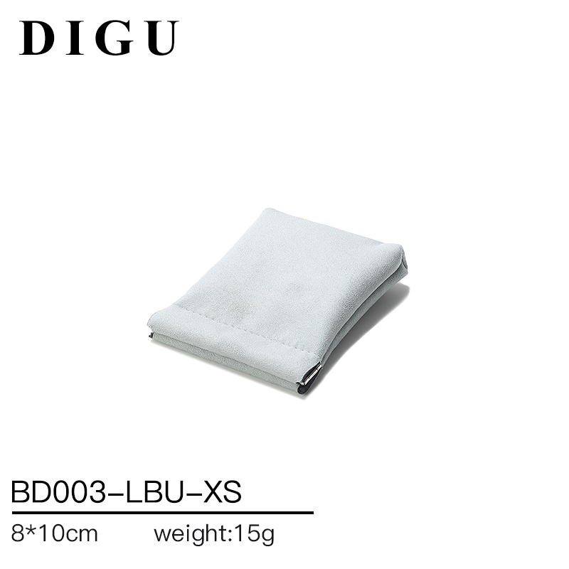 BD003 DIGU high quality Custom Logo Printed Flannelette Jewelry Pouch