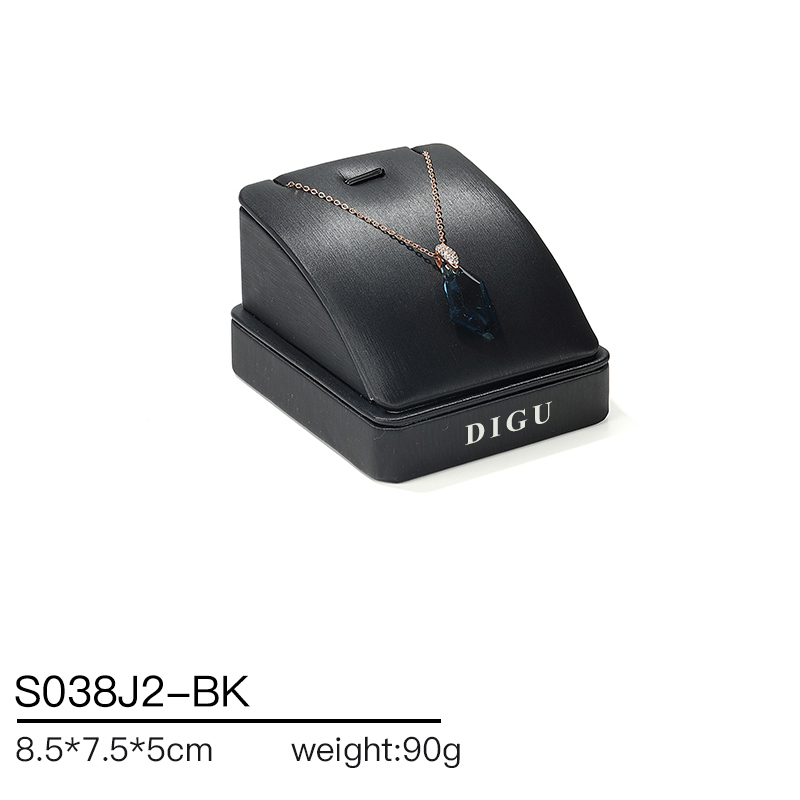 S038 Black DIGU PU Leather Jewelry Display Stand Jewelry Display Set