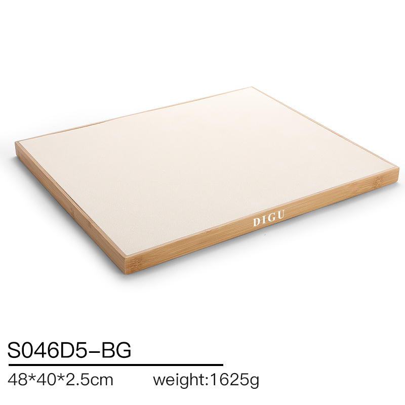 S046 Beige DIGU Handmade Beige Microfiber Jewelry display set Necklace Earring Bracelet Ring Jewelry Display Props