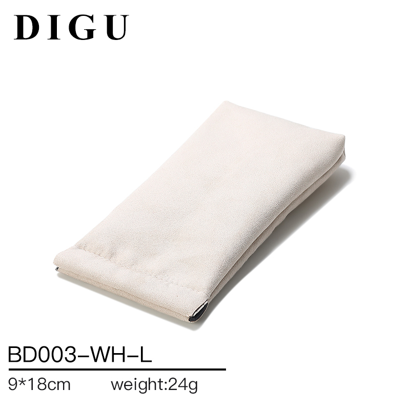 BD003 DIGU high quality Custom Logo Printed Flannelette Jewelry Pouch