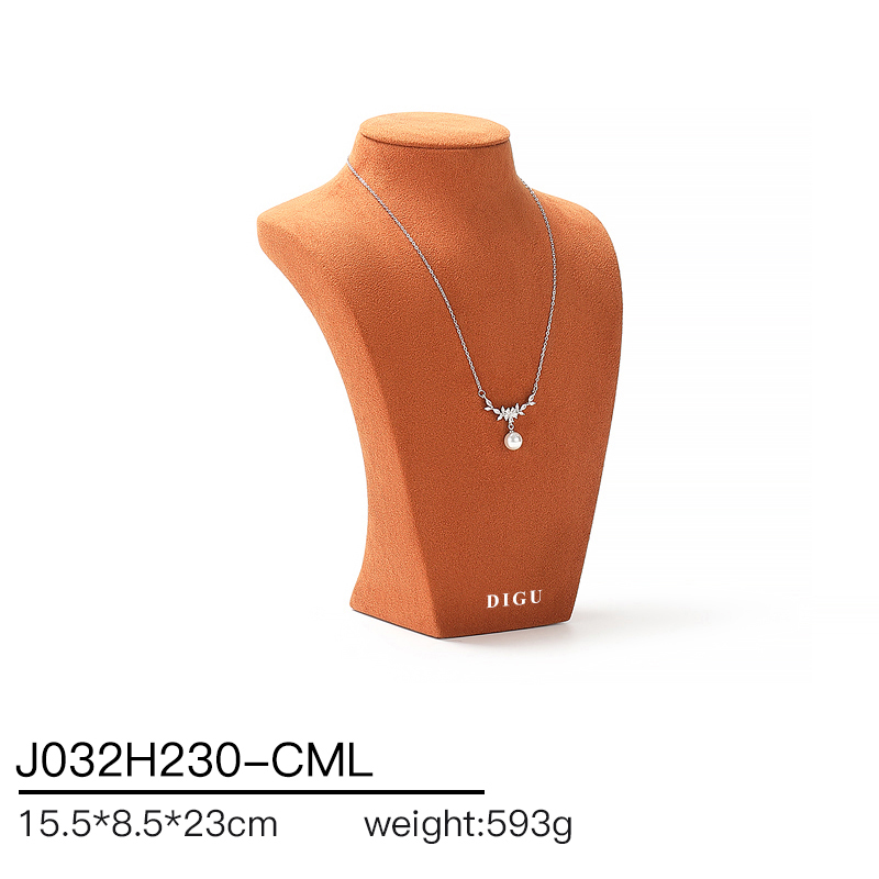 J032 DIGU hotsale Luxury JMicrofiber necklace display neck model props