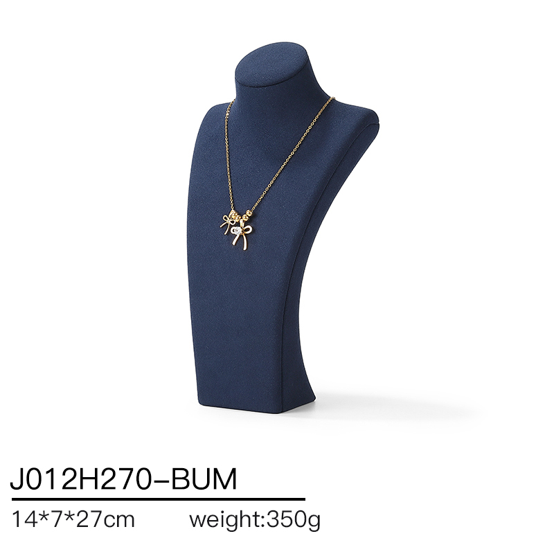 J012 DIGU Factory Custom necklace display PU Microfiber jewelry display stand