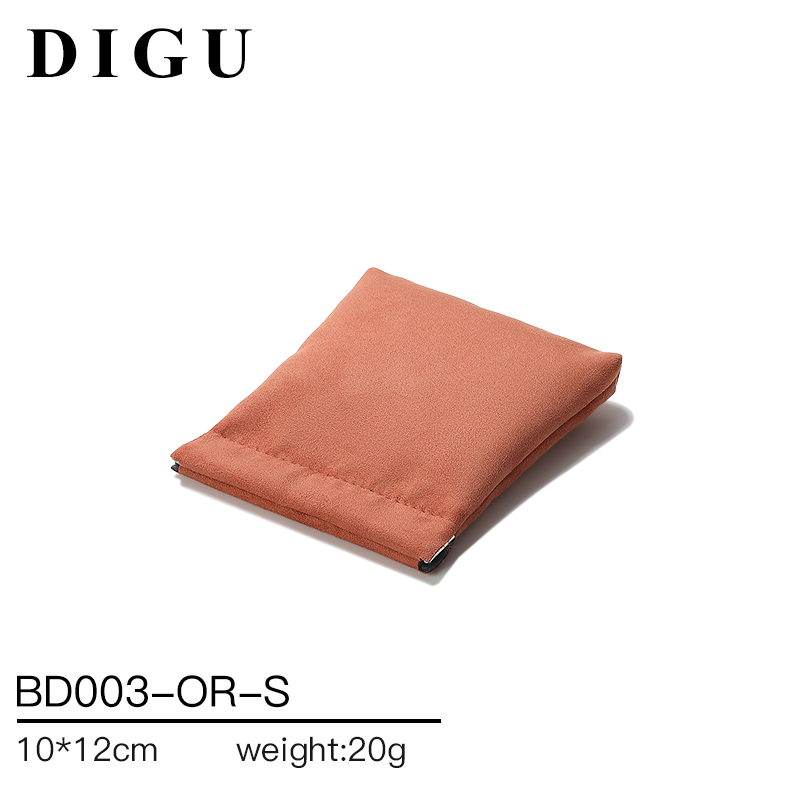 BD003 DIGU high quality Custom Logo Printed Flannelette Jewelry Pouch
