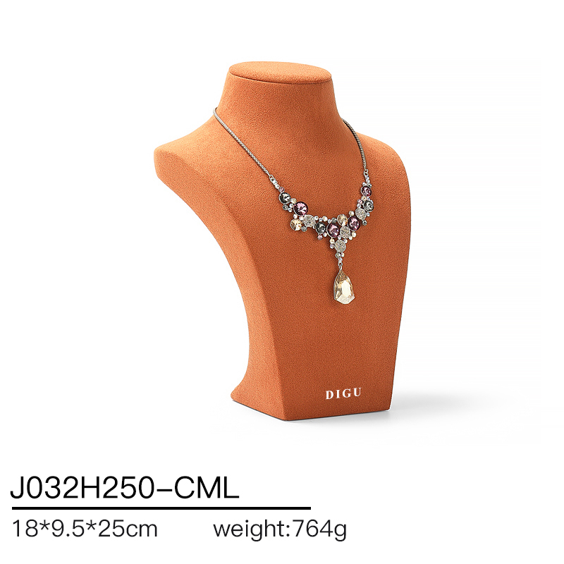 J032 DIGU hotsale Luxury JMicrofiber necklace display neck model props