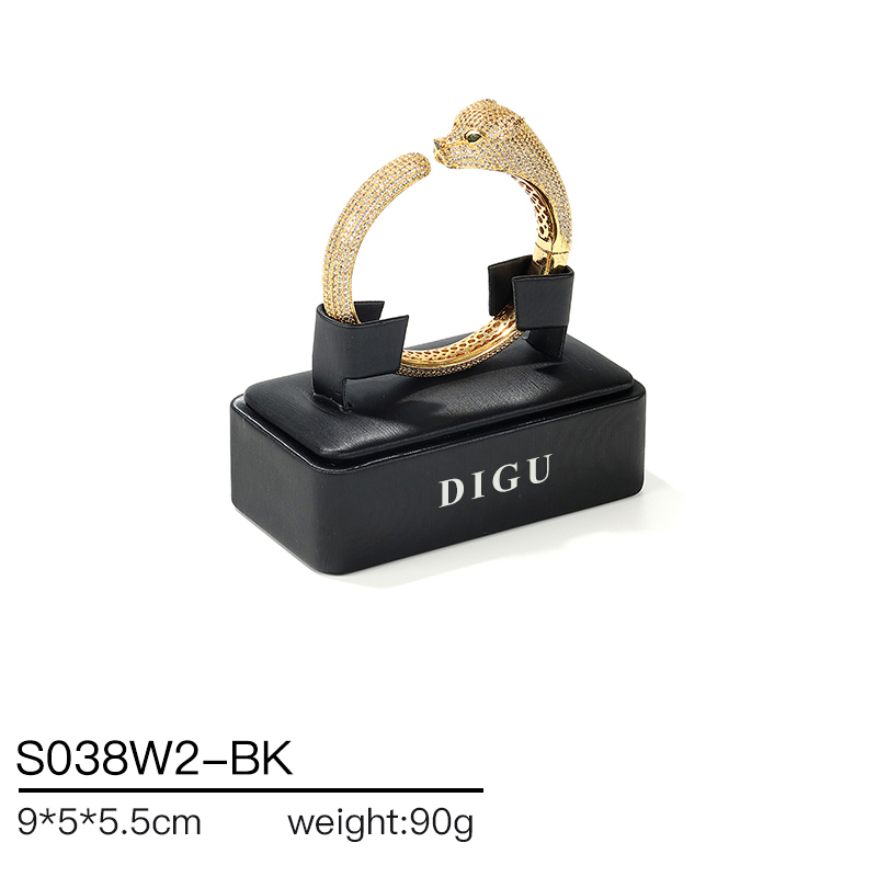 S038 Black DIGU PU Leather Jewelry Display Stand Jewelry Display Set