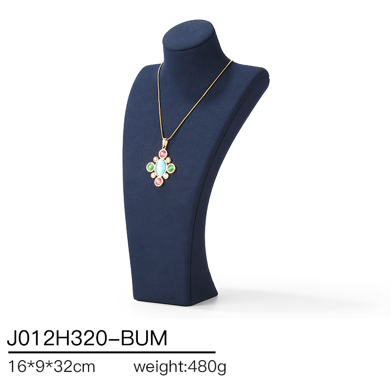 J012 DIGU Factory Custom necklace display PU Microfiber jewelry display stand