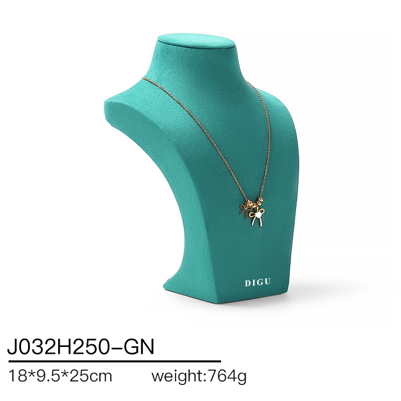 J032 DIGU hotsale Luxury JMicrofiber necklace display neck model props