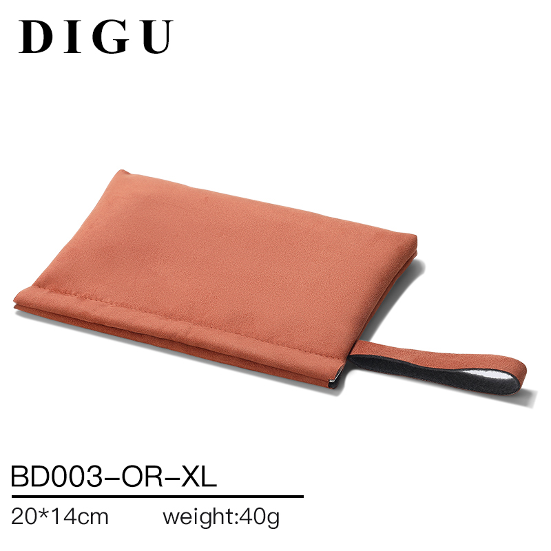 BD003 DIGU high quality Custom Logo Printed Flannelette Jewelry Pouch
