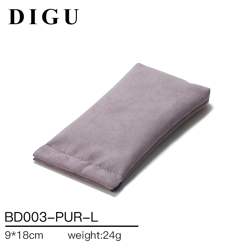 BD003 DIGU high quality Custom Logo Printed Flannelette Jewelry Pouch