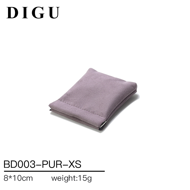 BD003 DIGU high quality Custom Logo Printed Flannelette Jewelry Pouch