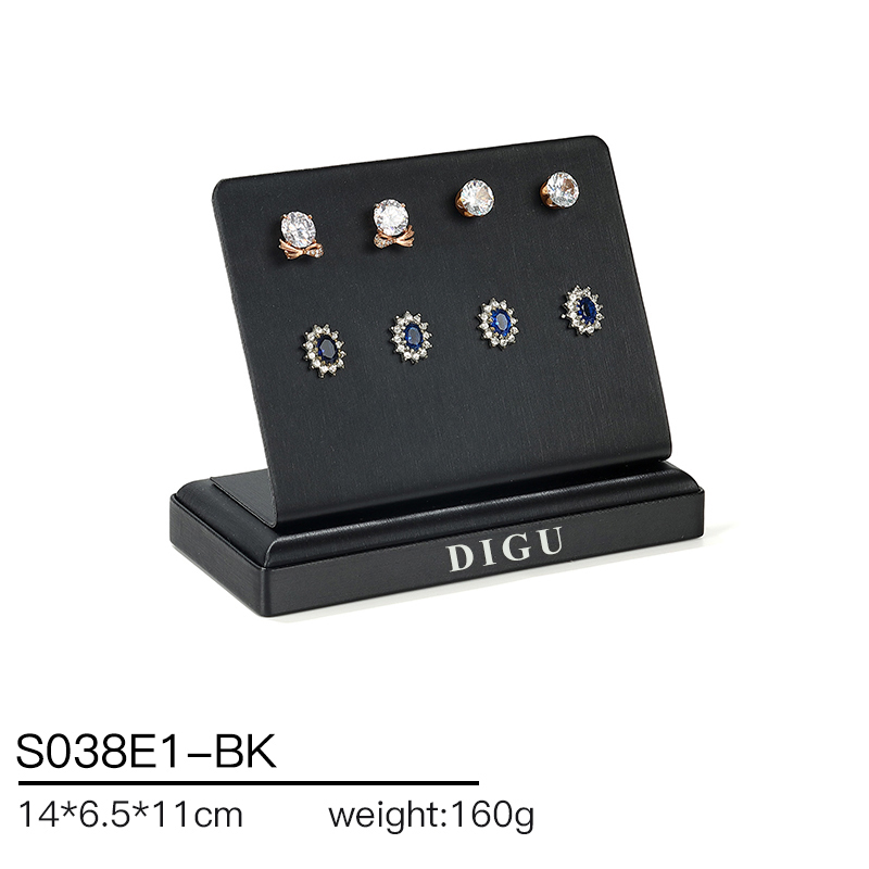 S038 Black DIGU PU Leather Jewelry Display Stand Jewelry Display Set