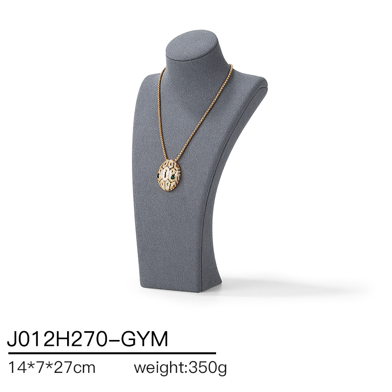 J012 DIGU Factory Custom necklace display PU Microfiber jewelry display stand