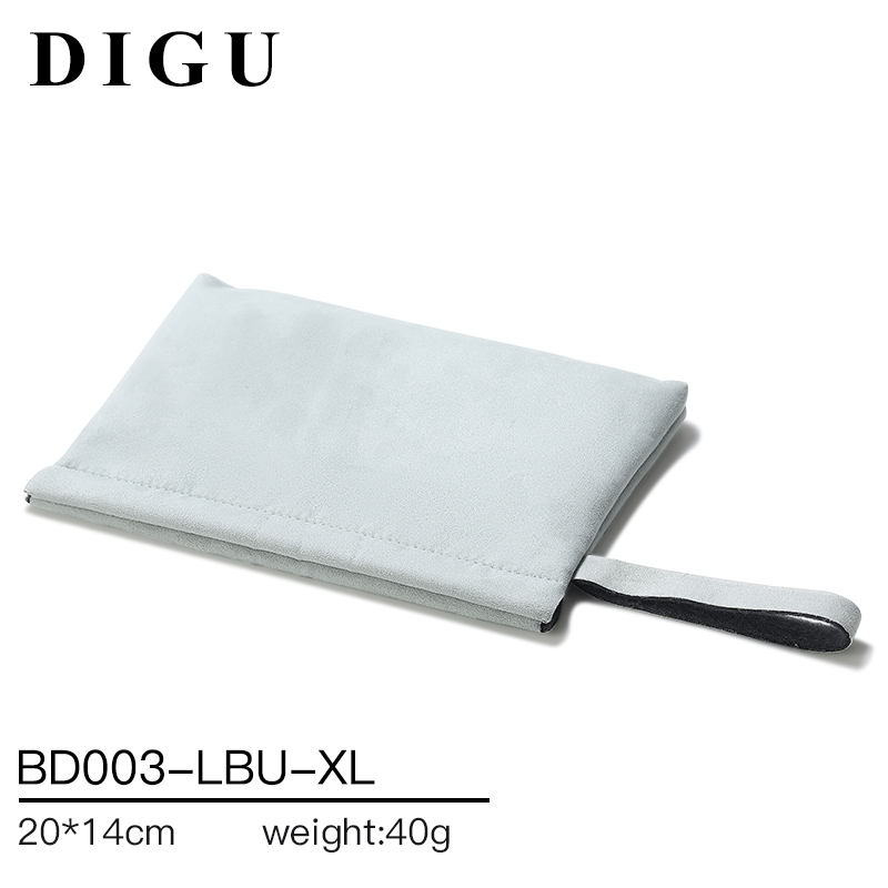 BD003 DIGU high quality Custom Logo Printed Flannelette Jewelry Pouch