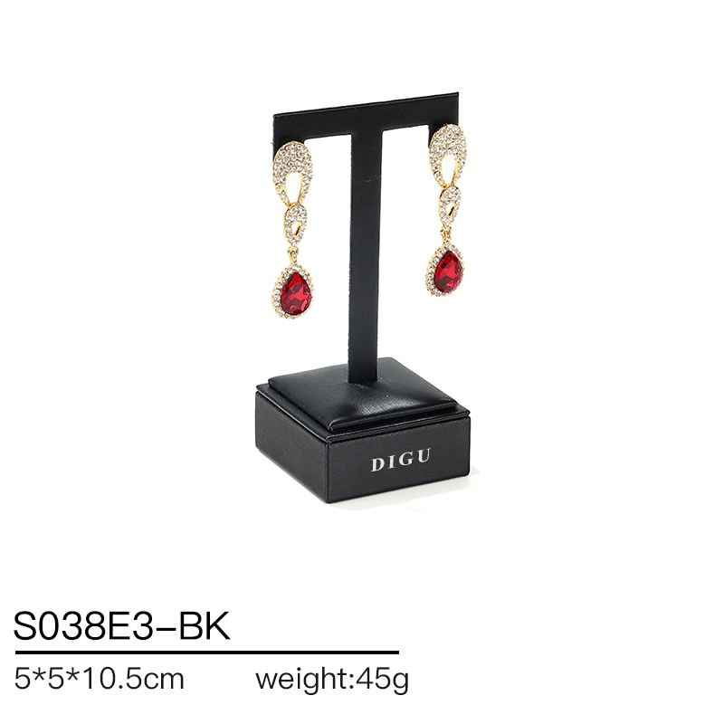 S038 Black DIGU PU Leather Jewelry Display Stand Jewelry Display Set