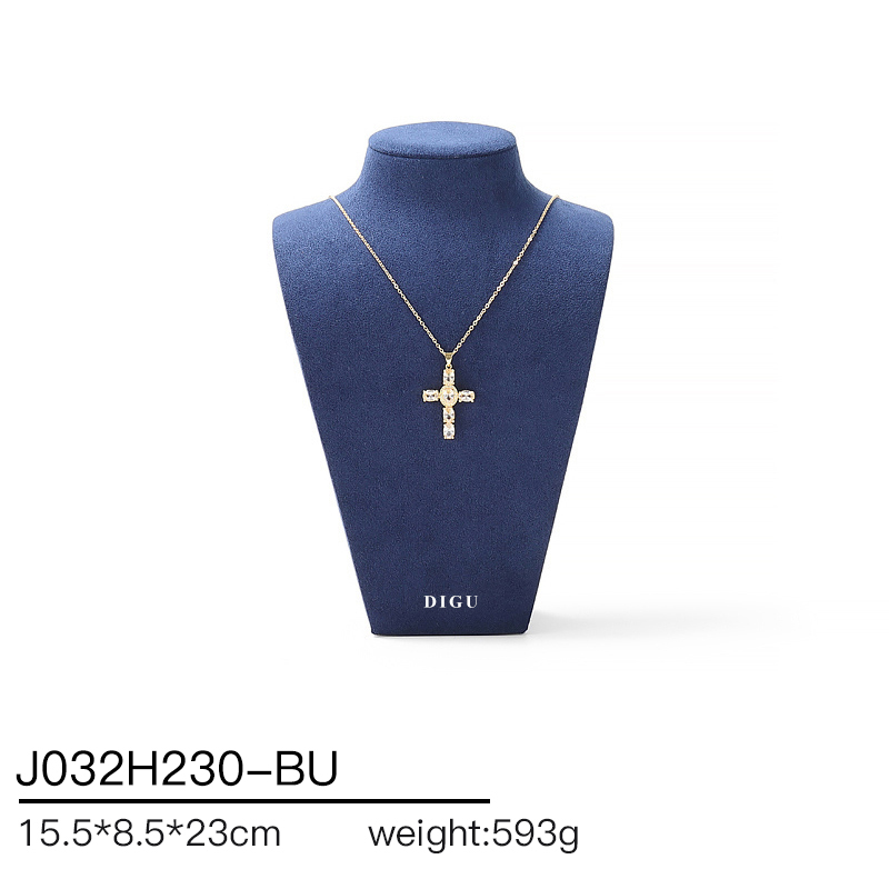J032 DIGU hotsale Luxury JMicrofiber necklace display neck model props
