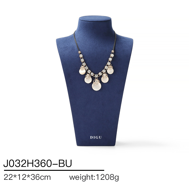 J032 DIGU hotsale Luxury JMicrofiber necklace display neck model props