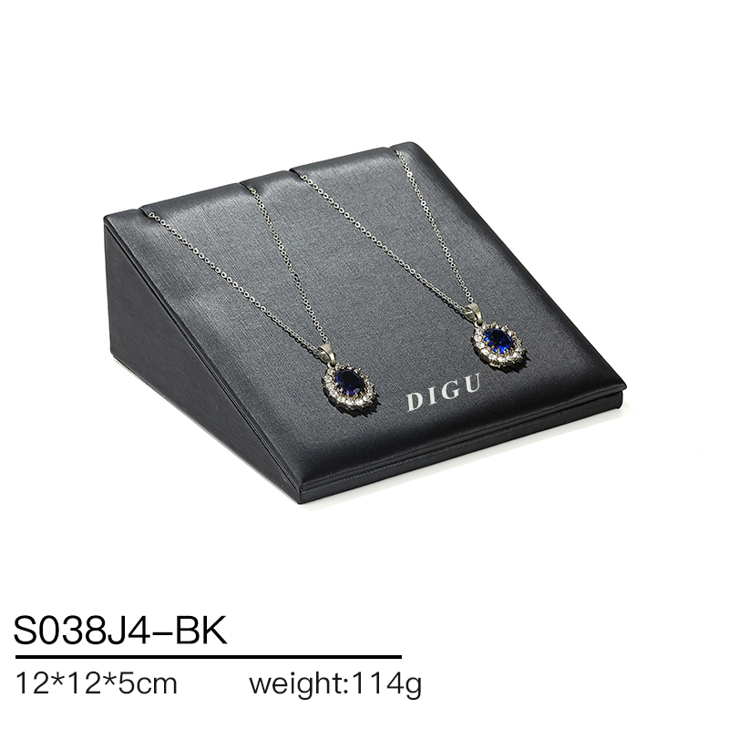 S038 Black DIGU PU Leather Jewelry Display Stand Jewelry Display Set
