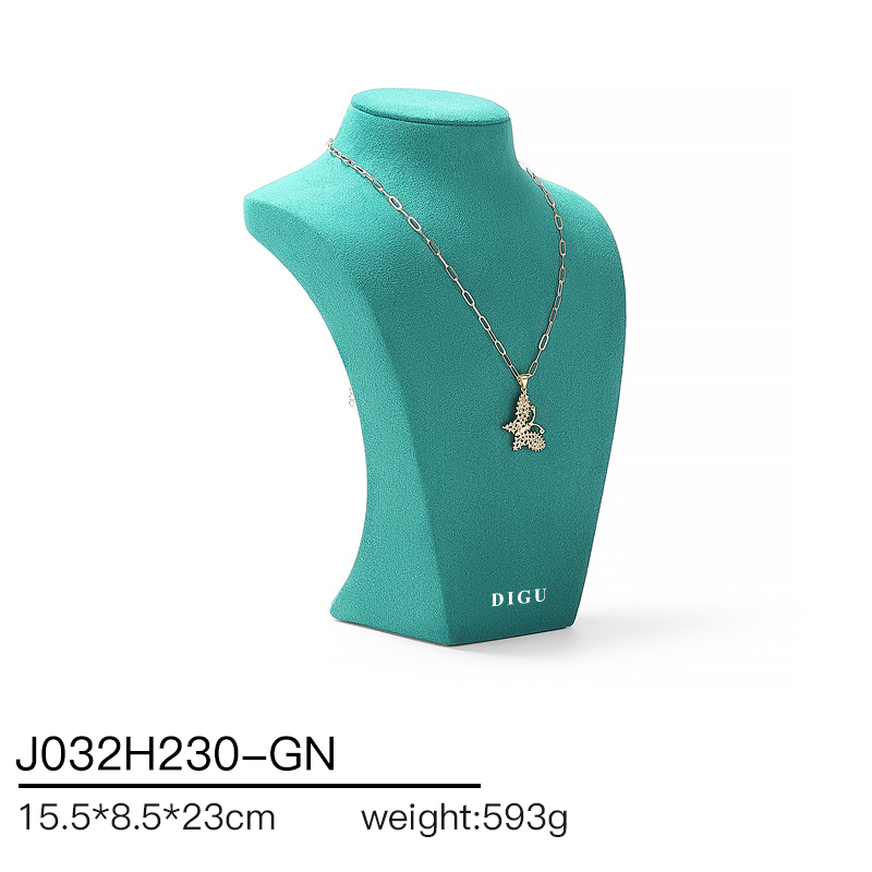 J032 DIGU hotsale Luxury JMicrofiber necklace display neck model props