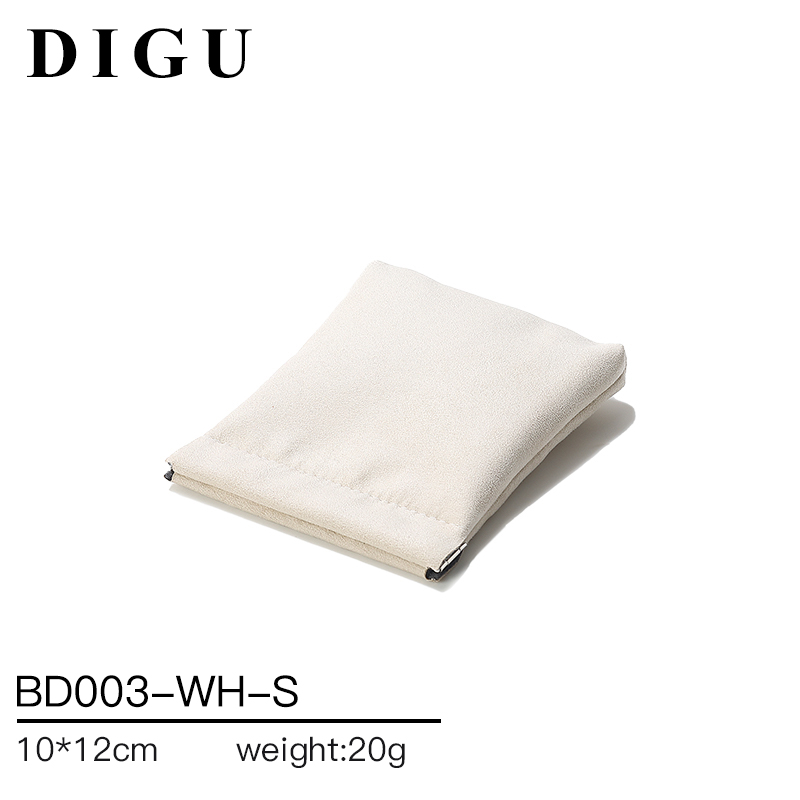 BD003 DIGU high quality Custom Logo Printed Flannelette Jewelry Pouch