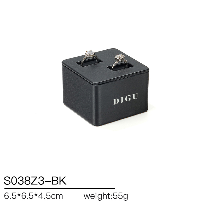 S038 Black DIGU PU Leather Jewelry Display Stand Jewelry Display Set