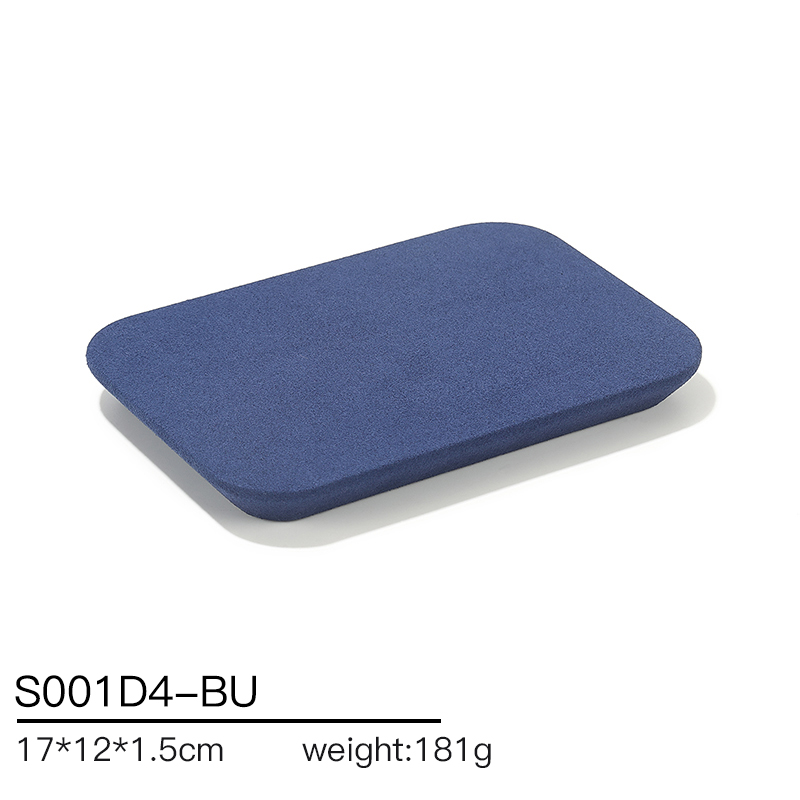 S001 Blue DIGU Handmade Microfiber Jewelry Display Set for necklace ring