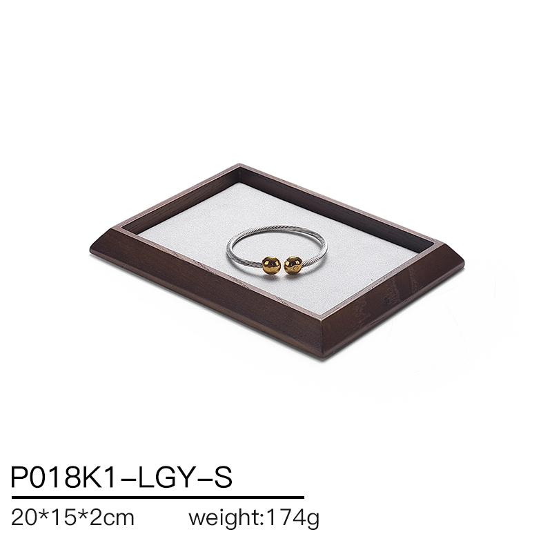 P018 DIGU PU Leather ring necklace bracelet watch bracelet jewelry display tray