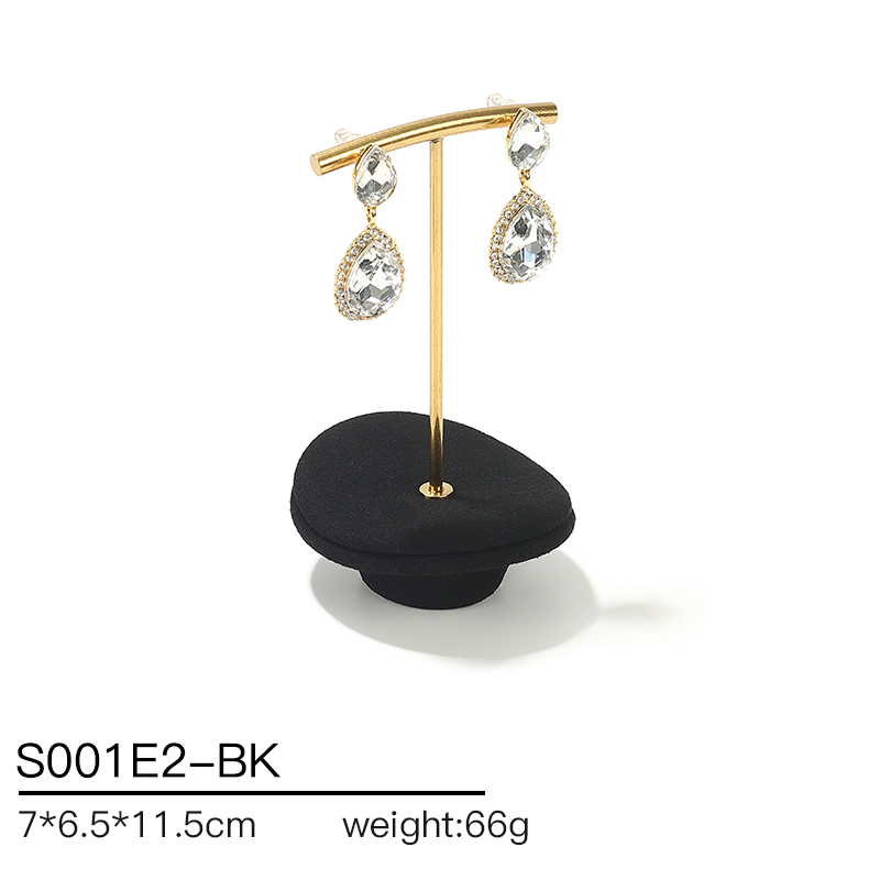 S001 Black DIGU Microfiber Jewelry Display Set Earring Display Holder Necklace Jewelry Counter Display Props