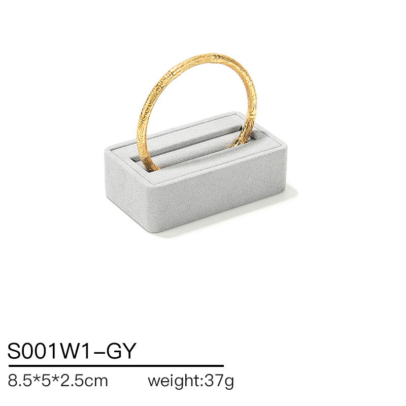 S001 Gray DIGU Handmade Microfiber Jewelry Display Stand Exhibitor Organizer Holder Jewelry Display Set