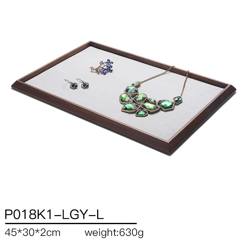P018 DIGU PU Leather ring necklace bracelet watch bracelet jewelry display tray