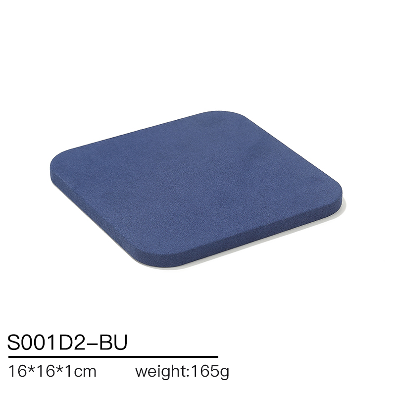 S001 Blue DIGU Handmade Microfiber Jewelry Display Set for necklace ring