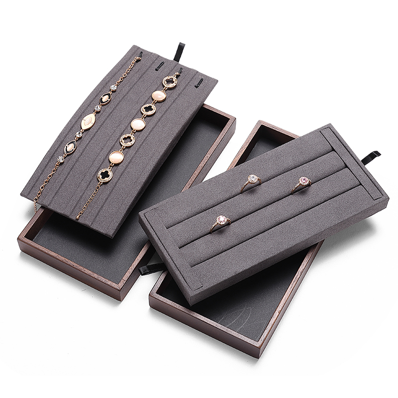 P016 Gray DIGU ring necklace bracelet watch bracelet Jewelry Display Tray