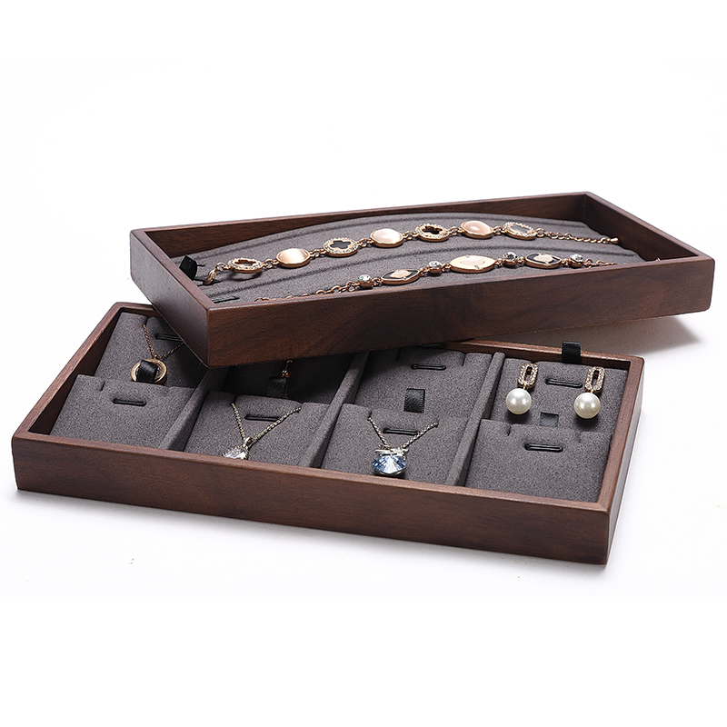 P016 Gray DIGU ring necklace bracelet watch bracelet Jewelry Display Tray