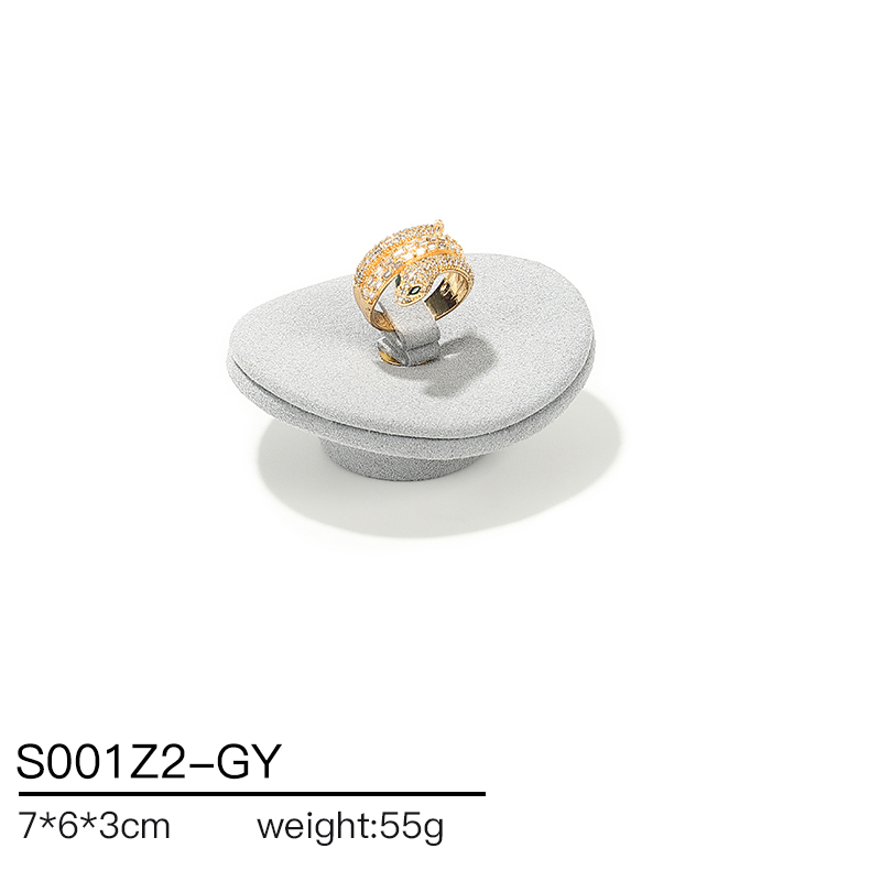 S001 Gray DIGU Handmade Microfiber Jewelry Display Stand Exhibitor Organizer Holder Jewelry Display Set