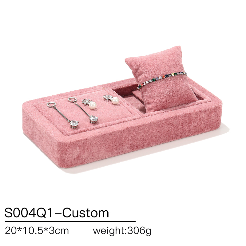 S004 DIGU Luxury Velvet Classic Jewelry Display Set Premium Jewelry Container for Ring Earrings