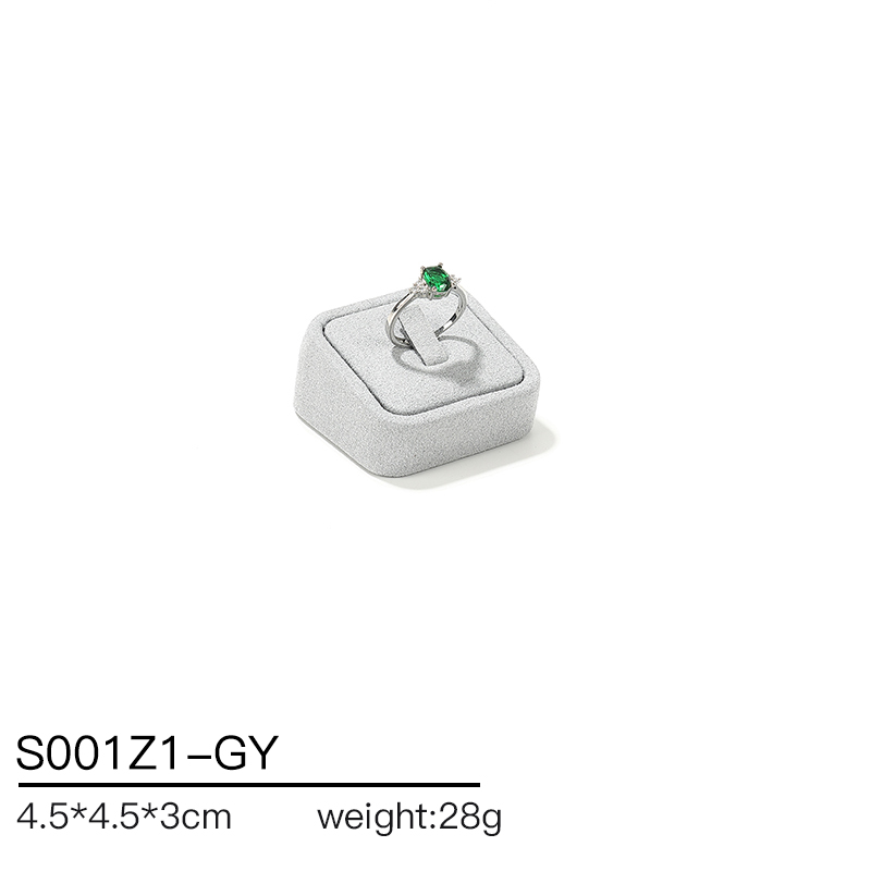 S001 Gray DIGU Handmade Microfiber Jewelry Display Stand Exhibitor Organizer Holder Jewelry Display Set