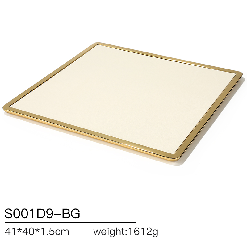 S001 Beige DIGU Handmade high quality Microfiber Necklace Ring Earring Jewelry Display Set