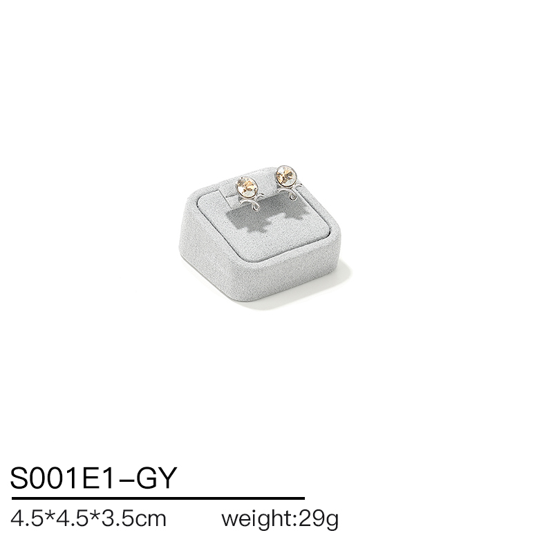 S001 Gray DIGU Handmade Microfiber Jewelry Display Stand Exhibitor Organizer Holder Jewelry Display Set