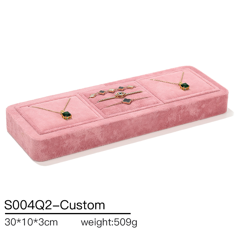 S004 DIGU Luxury Velvet Classic Jewelry Display Set Premium Jewelry Container for Ring Earrings