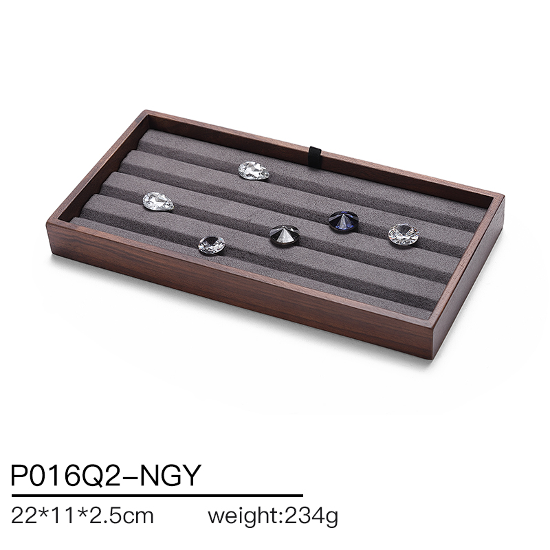 P016 Gray DIGU ring necklace bracelet watch bracelet Jewelry Display Tray