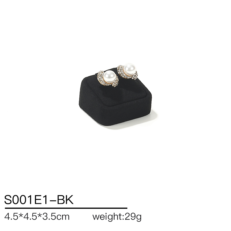 S001 Black DIGU Microfiber Jewelry Display Set Earring Display Holder Necklace Jewelry Counter Display Props