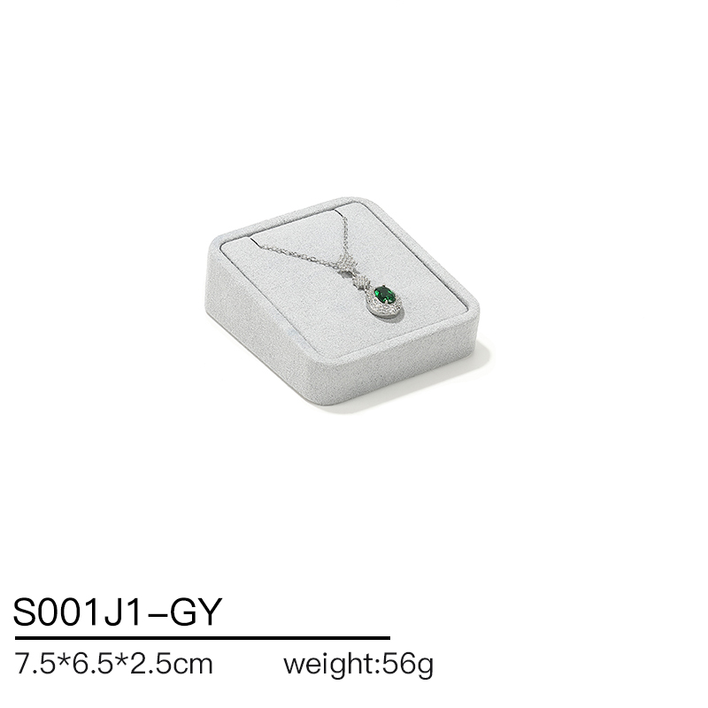 S001 Gray DIGU Handmade Microfiber Jewelry Display Stand Exhibitor Organizer Holder Jewelry Display Set