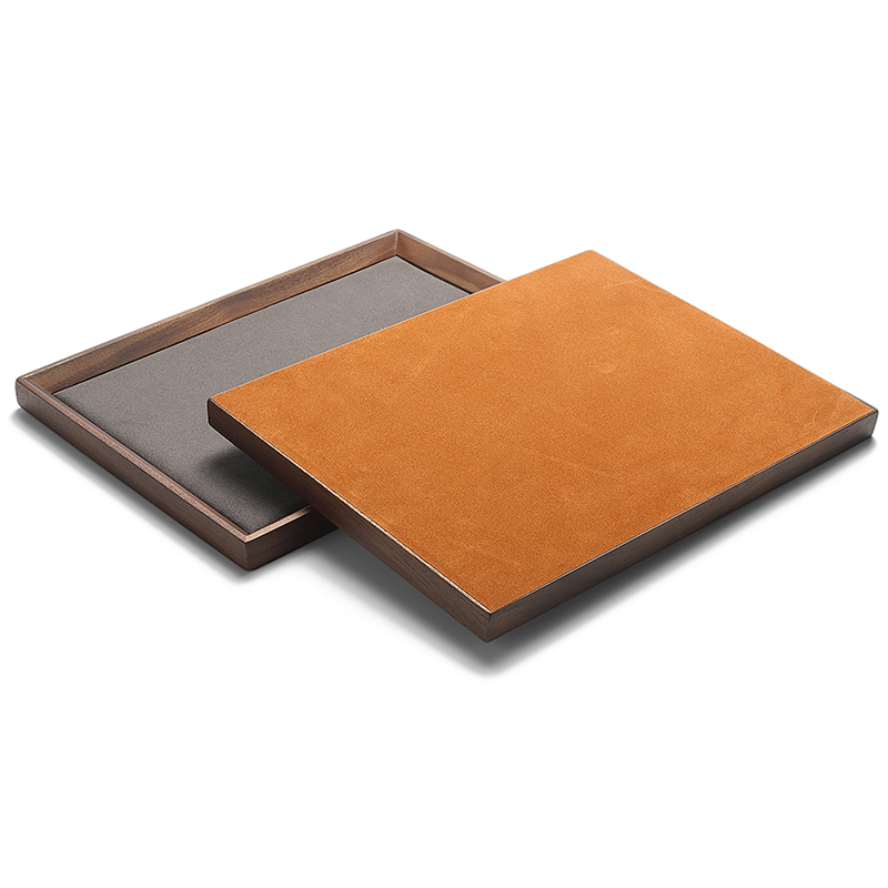 P018 DIGU PU Leather ring necklace bracelet watch bracelet jewelry display tray