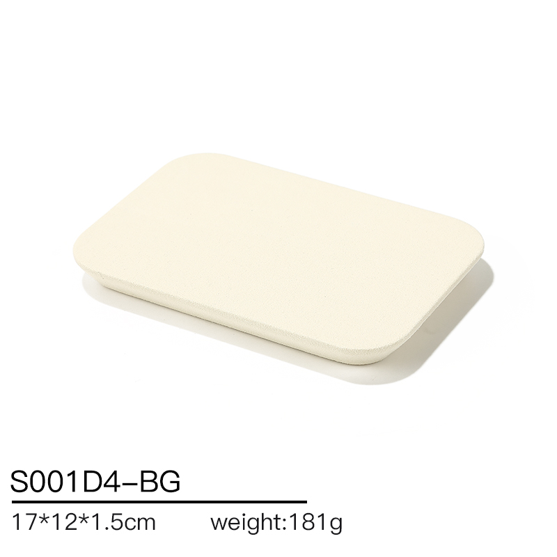 S001 Beige DIGU Handmade high quality Microfiber Necklace Ring Earring Jewelry Display Set