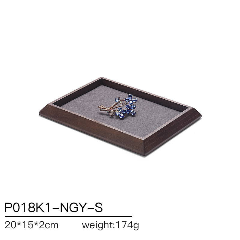 P018 DIGU PU Leather ring necklace bracelet watch bracelet jewelry display tray