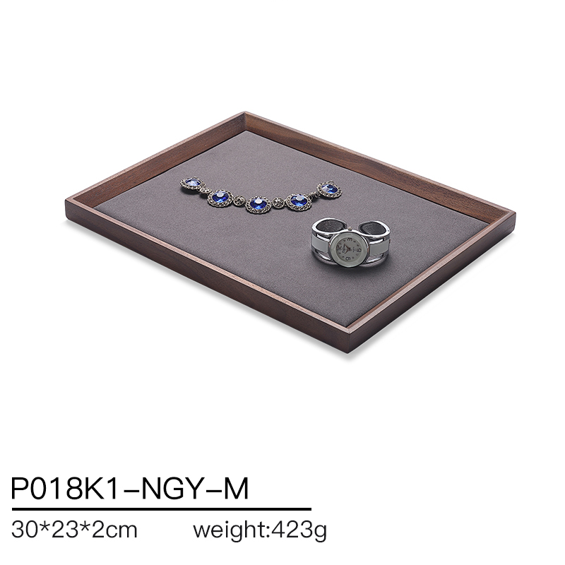 P018 DIGU PU Leather ring necklace bracelet watch bracelet jewelry display tray