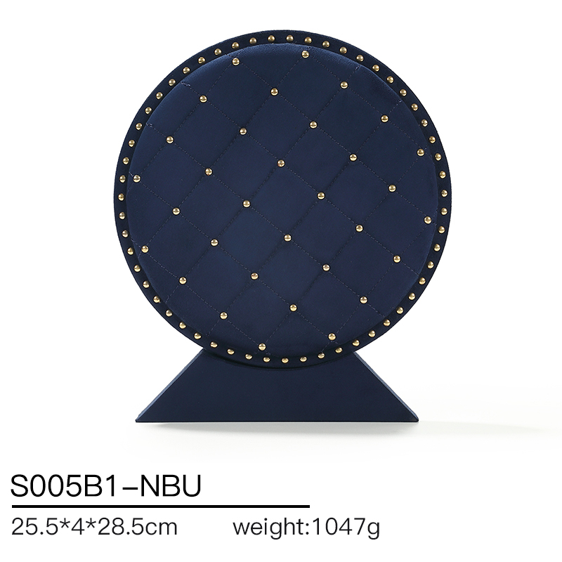 S005 Blue DIGU Velvet Jewelry Display Set For Necklaces Rings Earrings & Bracelets