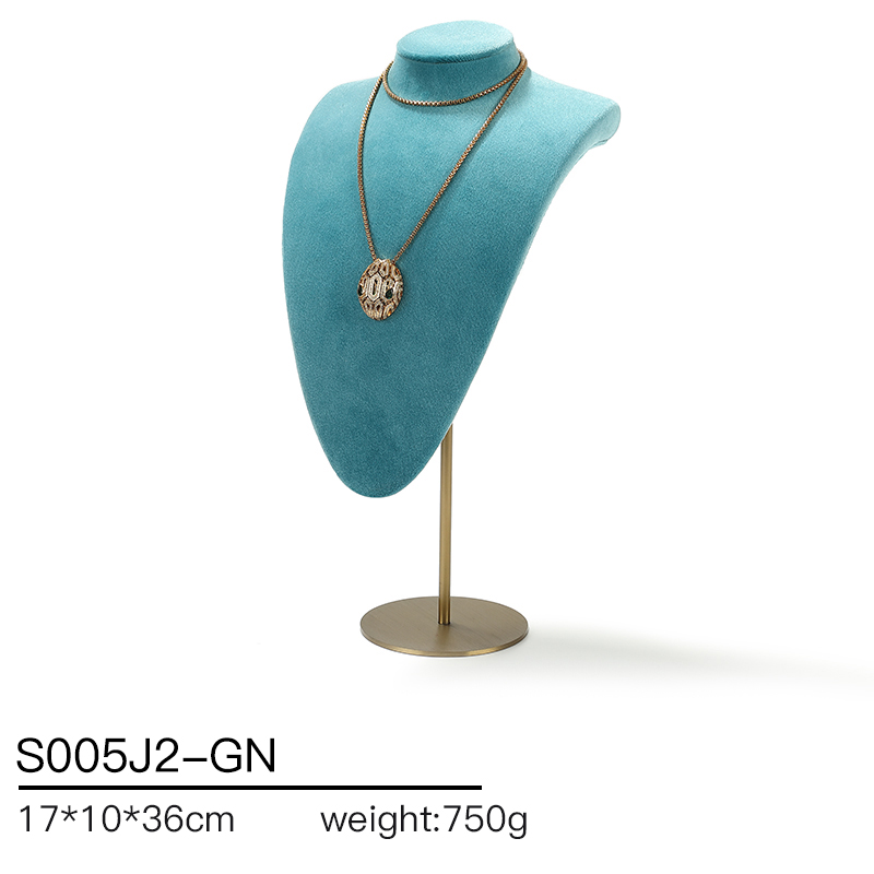 S005 Green DIGU Velvet Jewelry Display Stand Luxury Jewelry Display props for Ring Earrings Bracelet